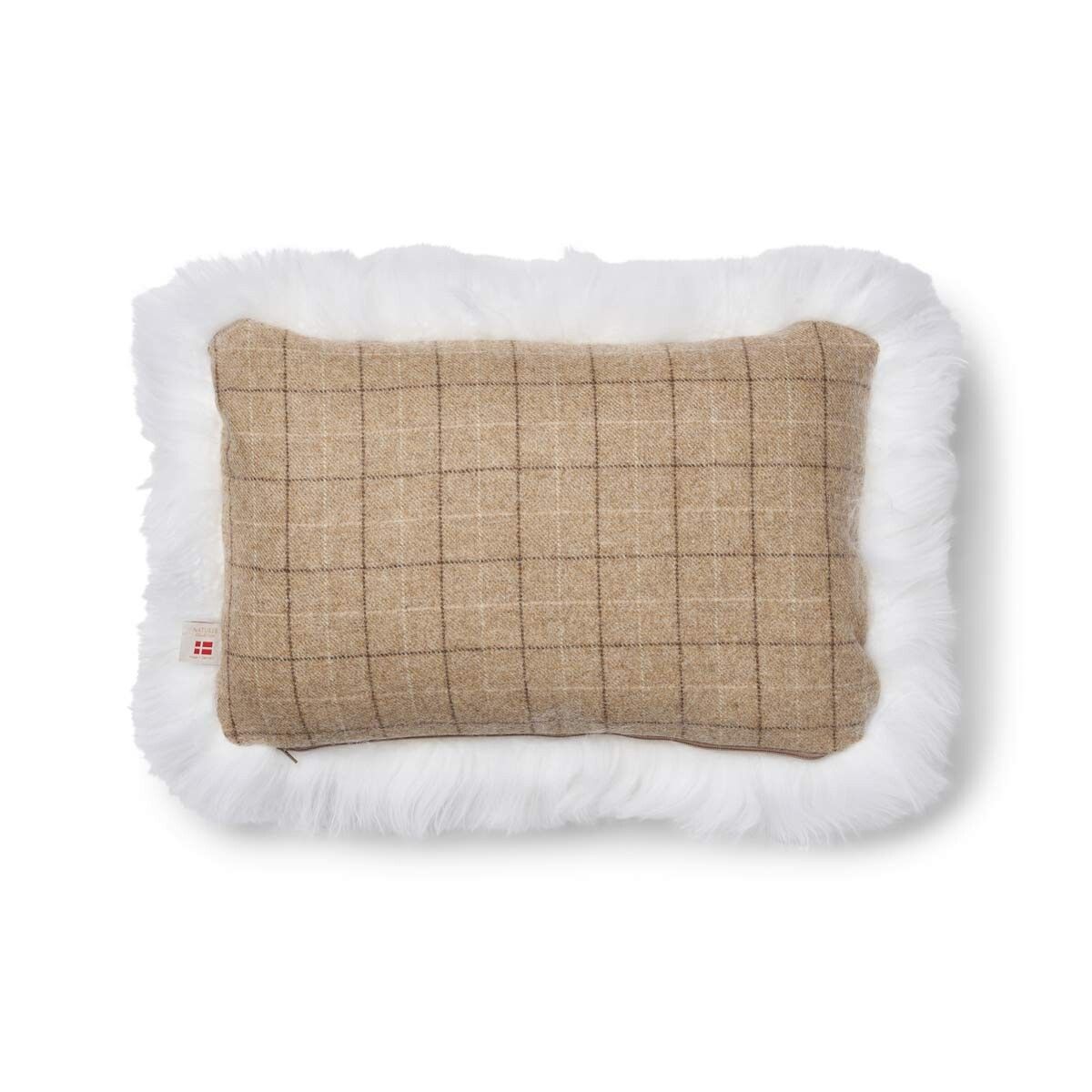 Checked Collection | Uldpude | Langhåret | 52x52 cm | 34x52 cm