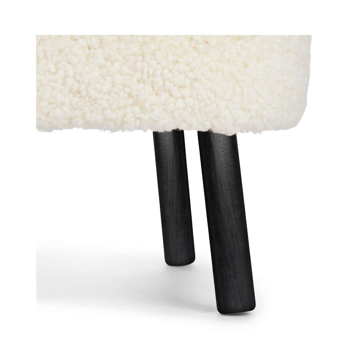 Emil Lounge Chair | Korthåret Hvid