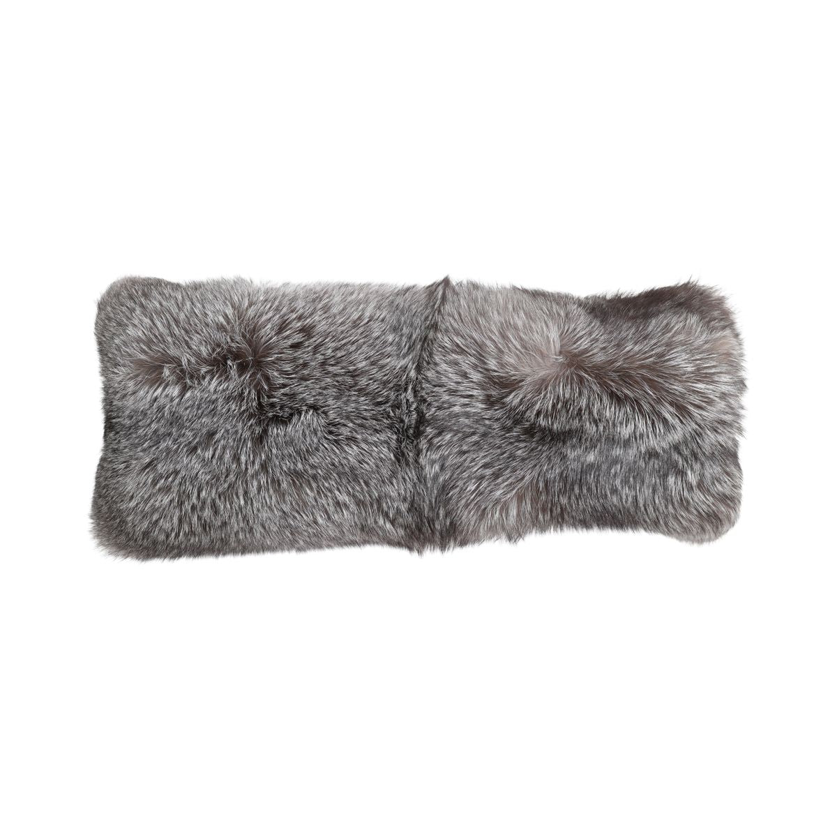 Premium Rævepude | Cashmere Bagside | Norge | Blue Frost Fox | 30x75 cm