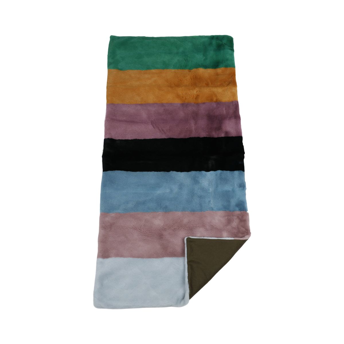 Mink Plaid | Kasmirbagside | Multifarvet | 70x124 cm