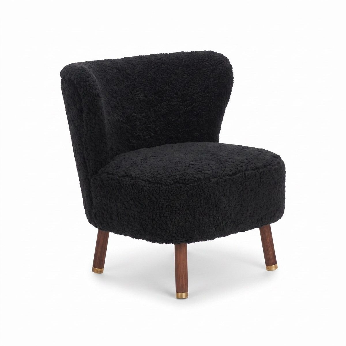 Emil Lounge Chair | Korthåret Sort