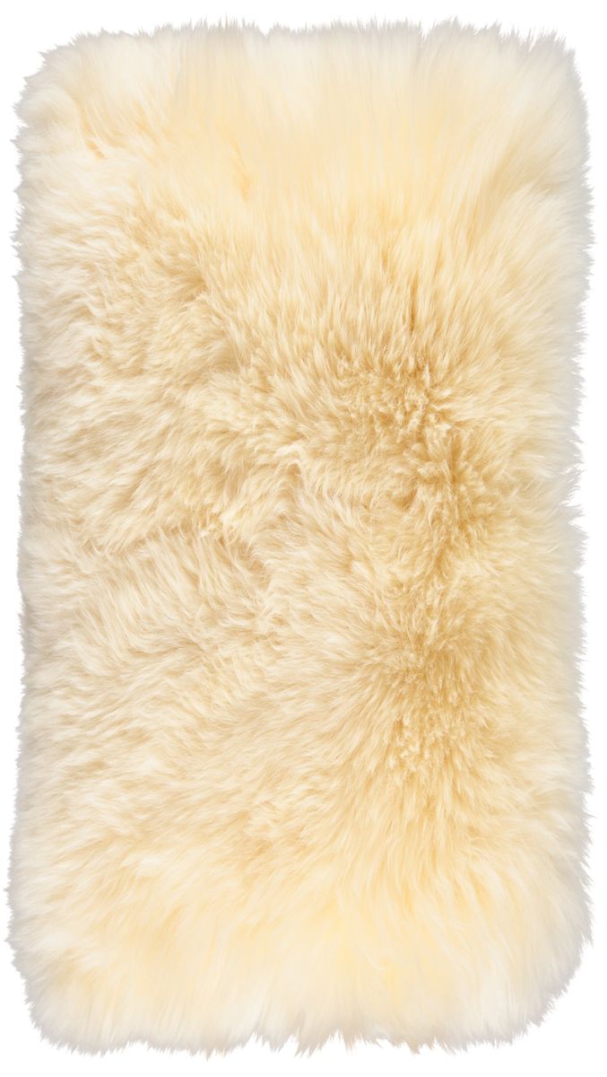 Lammeskindpude | Langhåret | New Zealand | 28x56 cm Lys honning
