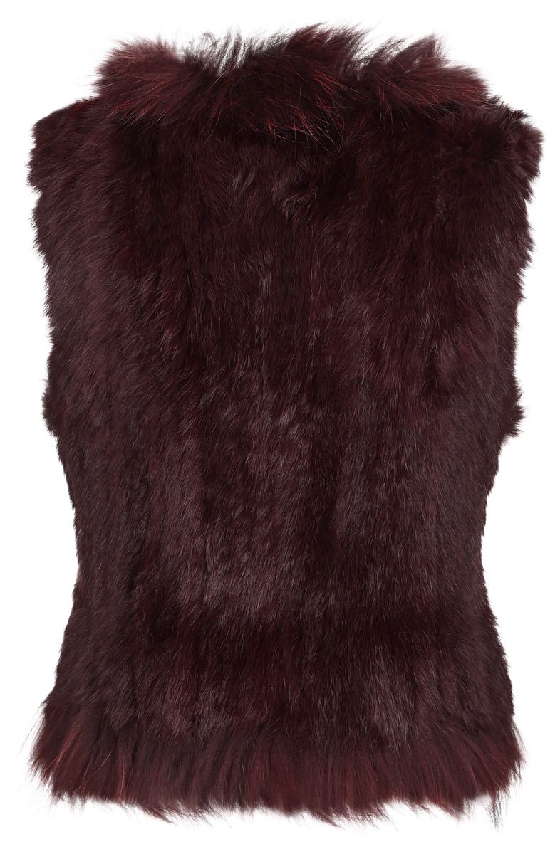 Anna vest Bordeaux