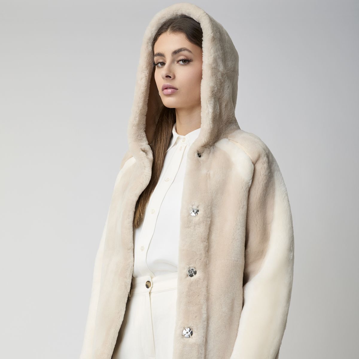 Leah-jakke Beige/Brun