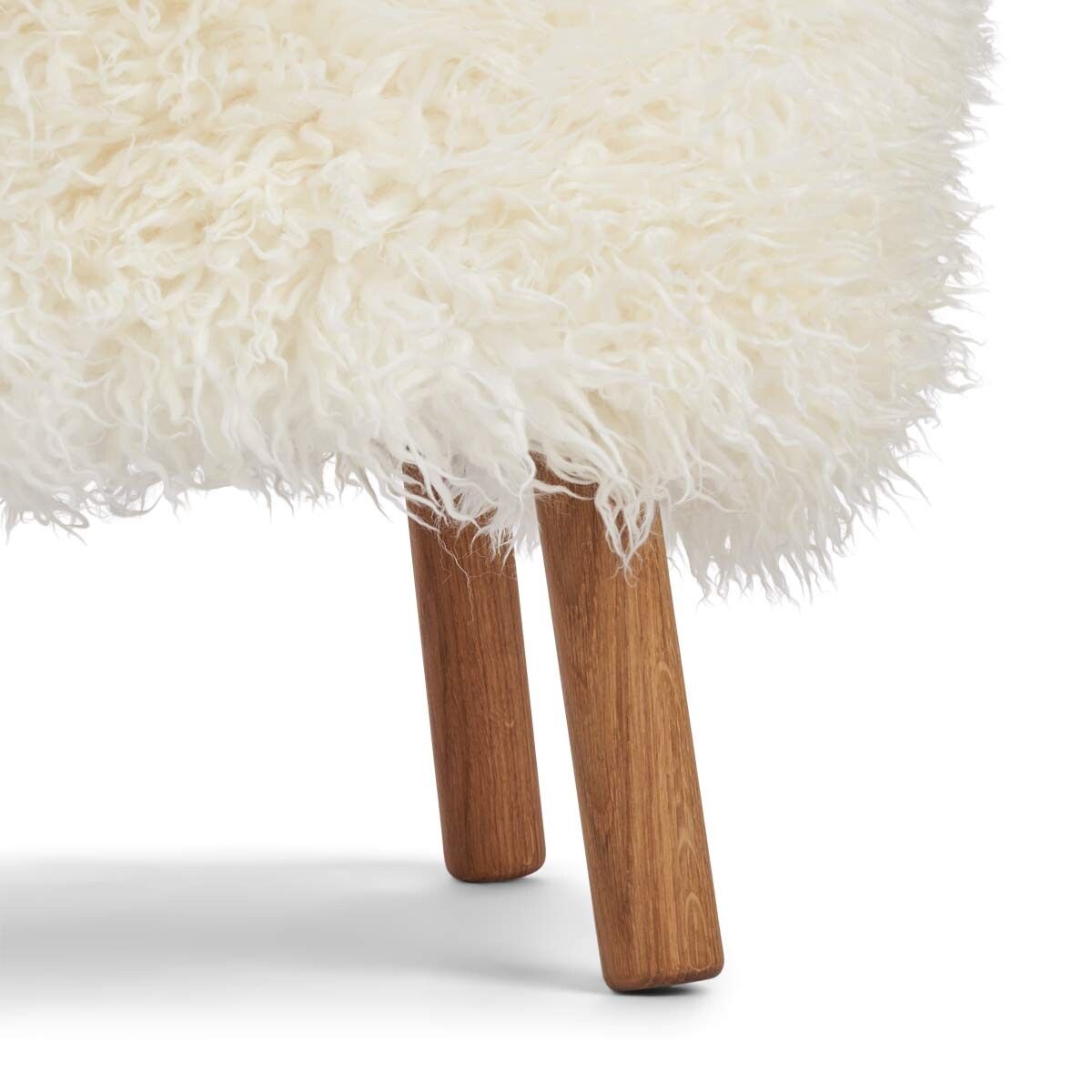 Emily Lounge Chair | Langhåret Snehvid