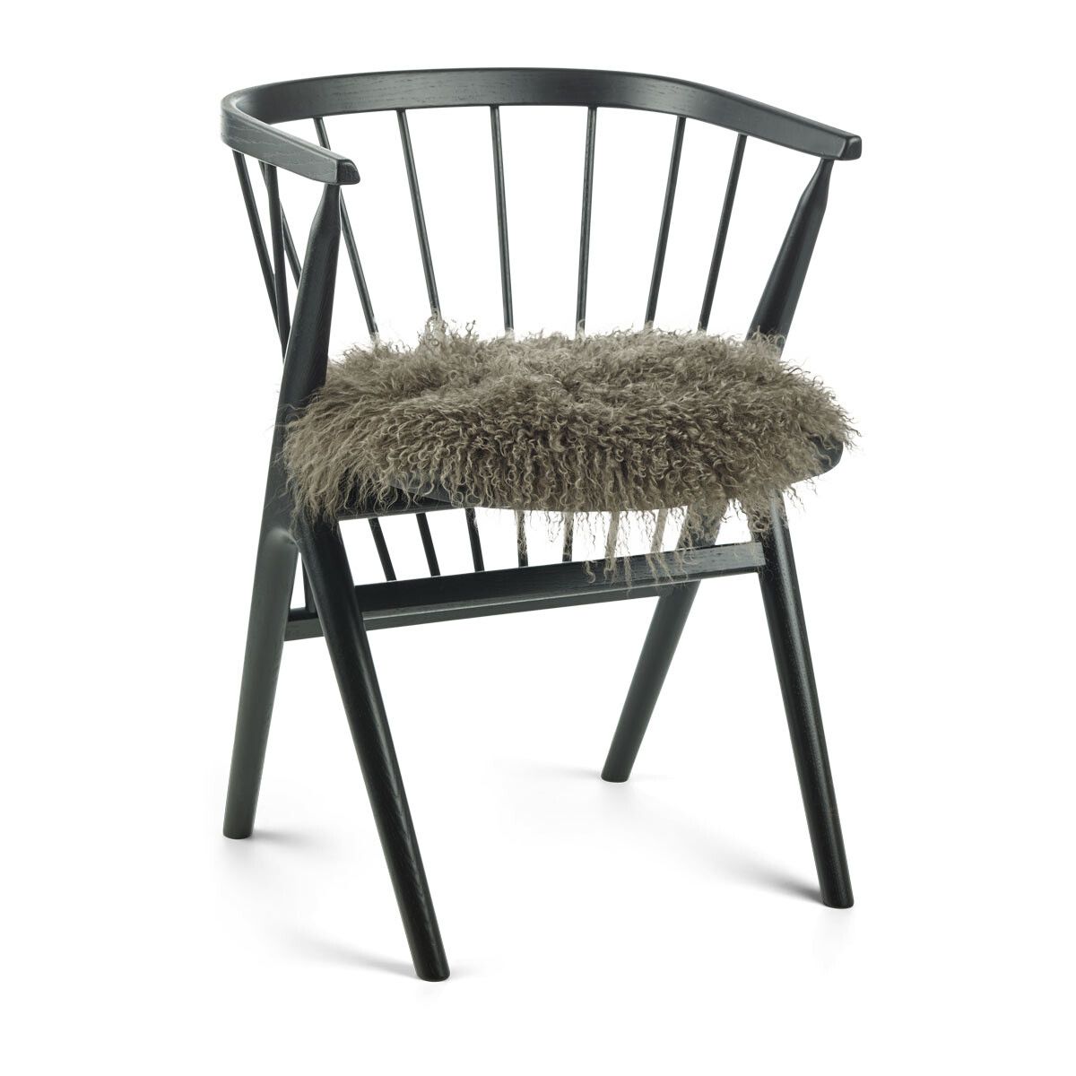 Sædehynde | Krøllet | Tibet | Ø38 cm Taupe
