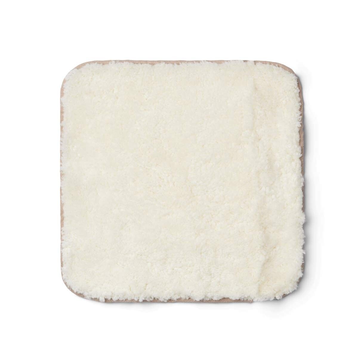Zero Waste Sædehynde | Korthåret | New Zealand | 35x35 cm Hvid