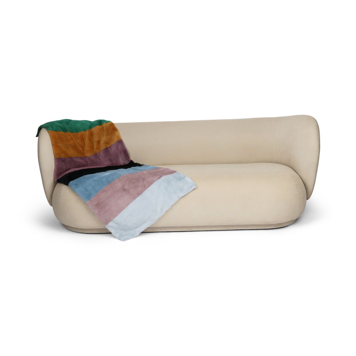 Mink Plaid | Kasmirbagside | Multifarvet | 70x124 cm