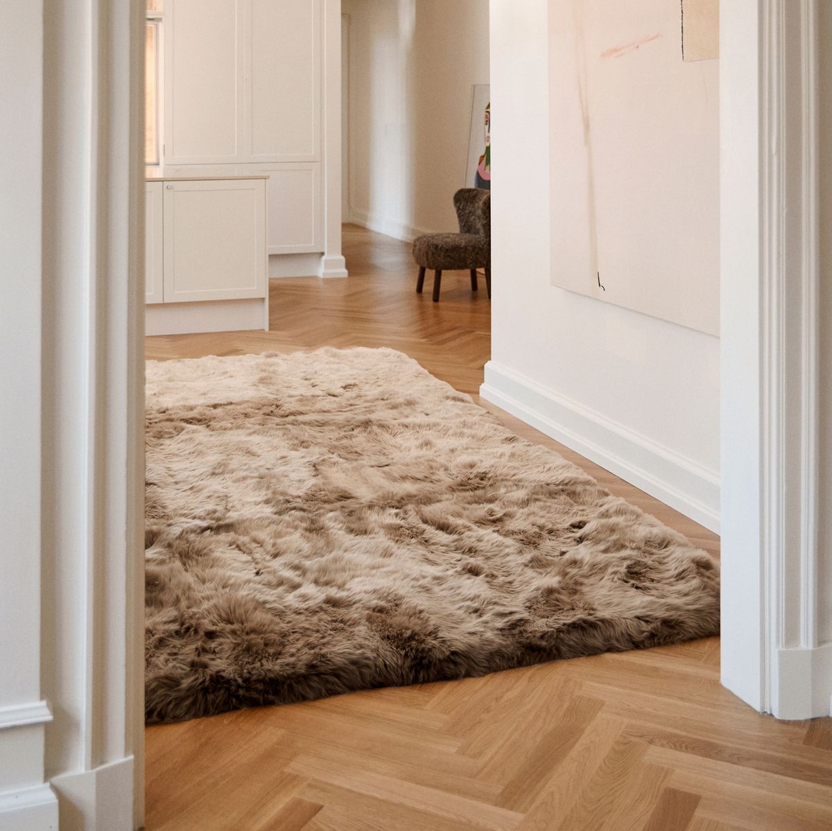 Designergulvtæppe | Langhåret | New Zeland Sort