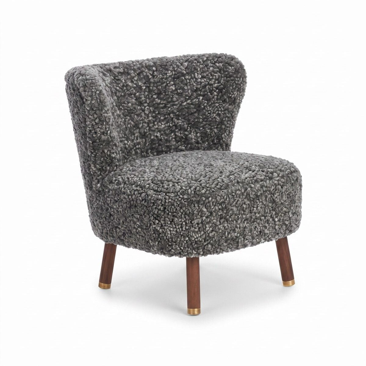 Emil Lounge Chair | Korthåret Grafitgrå