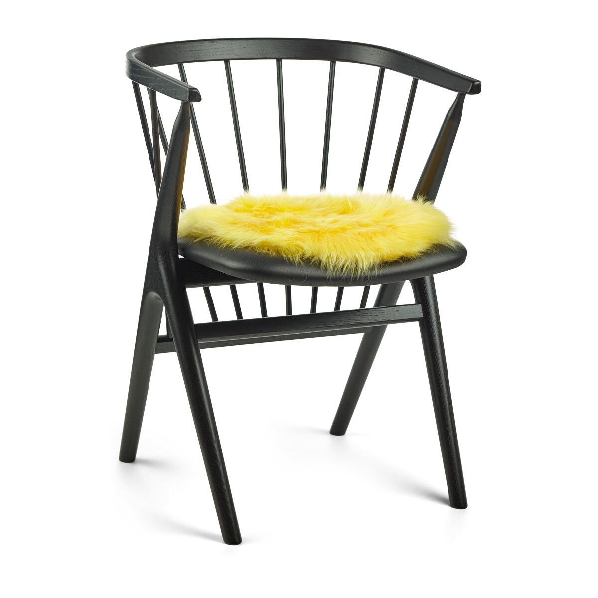 Sædehynde | Langhåret | New Zealand | Ø38 cm Citron Gul