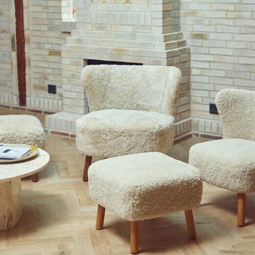 Emil Lounge Chair | Korthåret Antracitgrå
