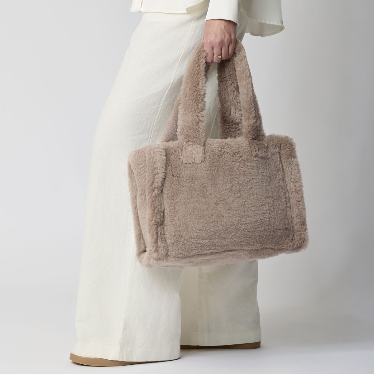 Mini Glory Shopper Læderbrun