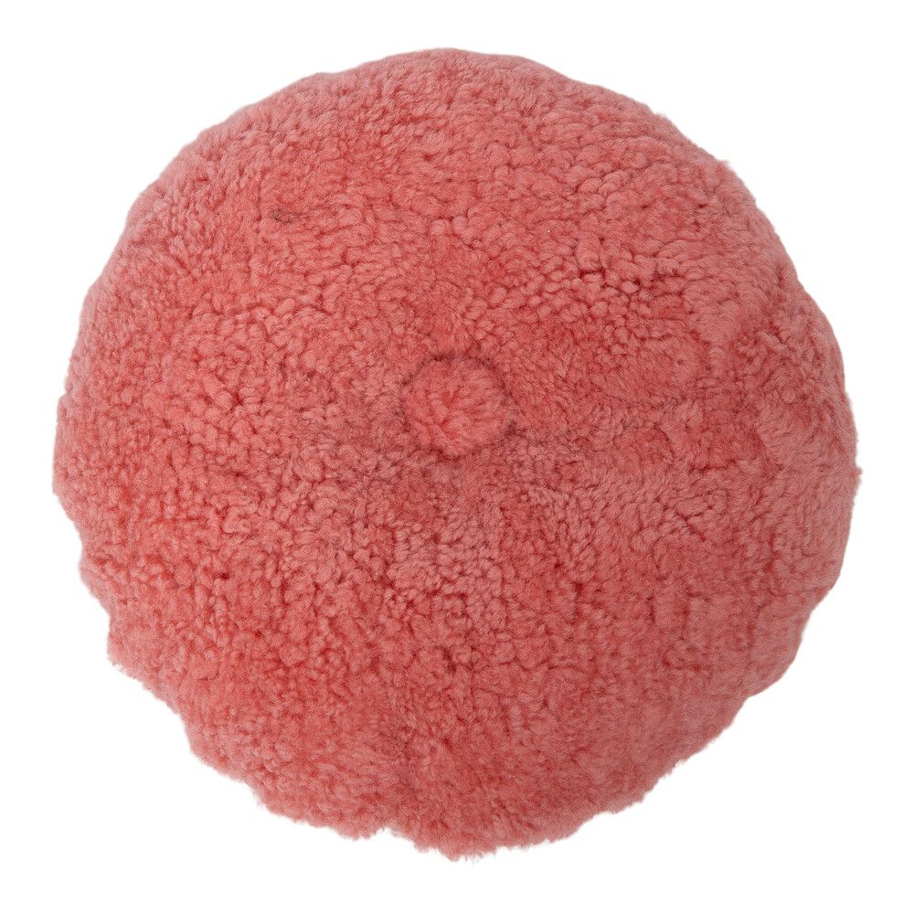 Lammeskindspude | Korthåret | New Zealand | Dobbeltsidet | D40 cm Fersken