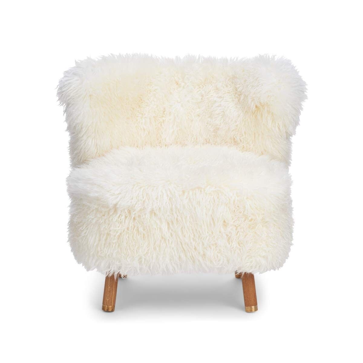 Emil Lounge Chair | Langhåret Snehvid