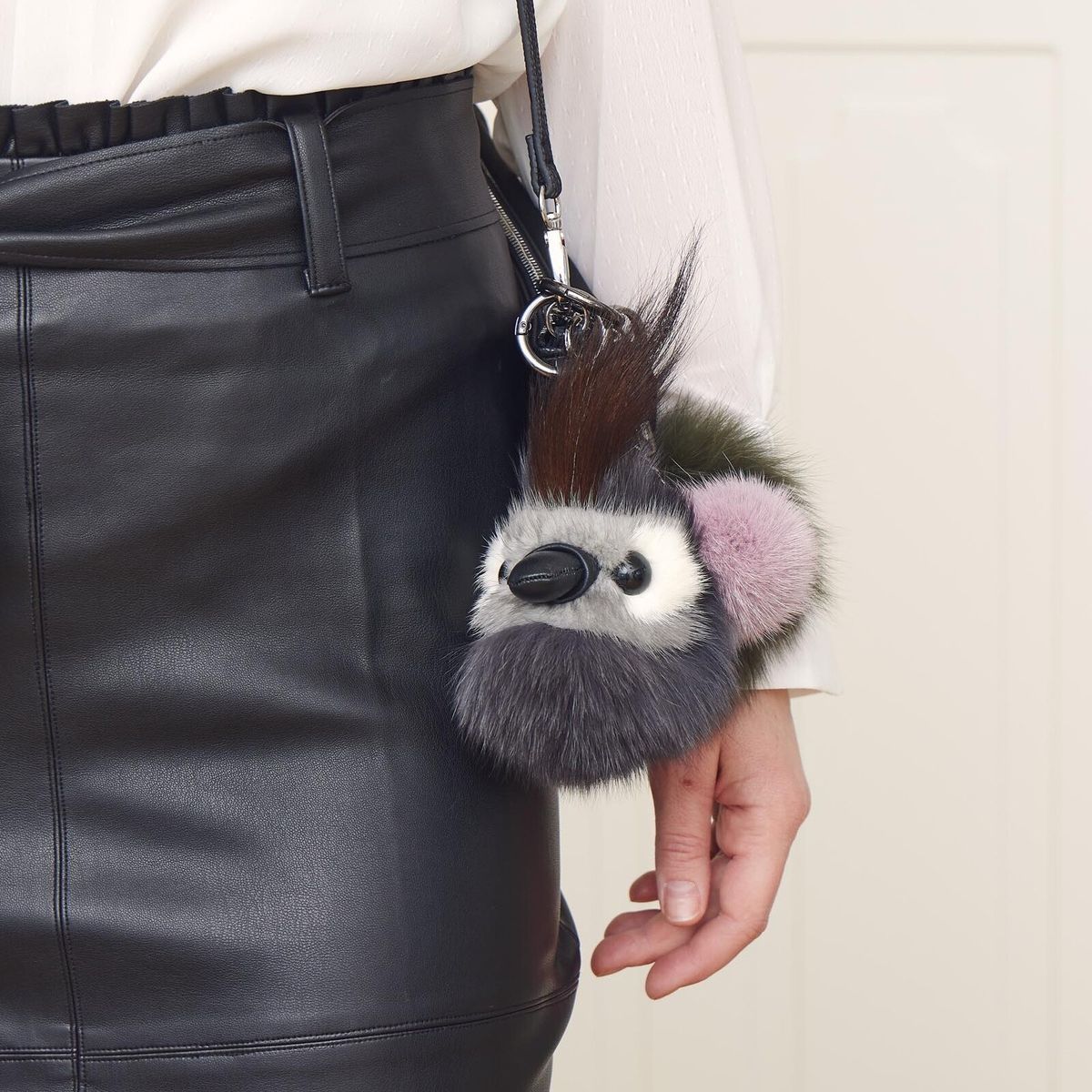 Miss Coco Nøglering Mørkegrå