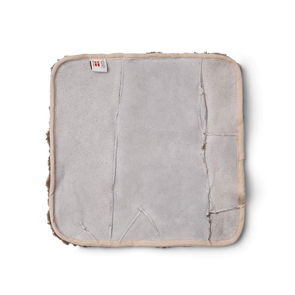 Zero Waste Sædehynde | Korthåret | New Zealand | 35x35 cm Taupe