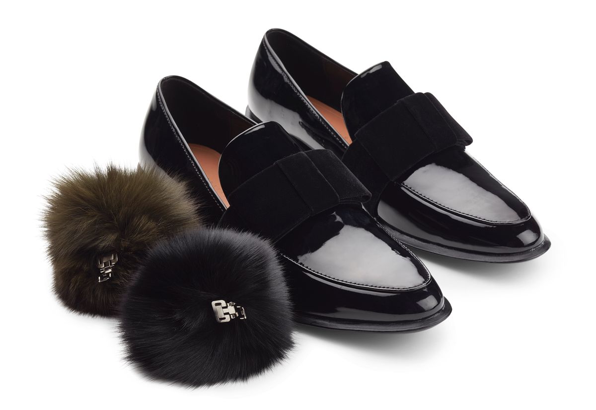 Sko Pom Pom Clip Khaki