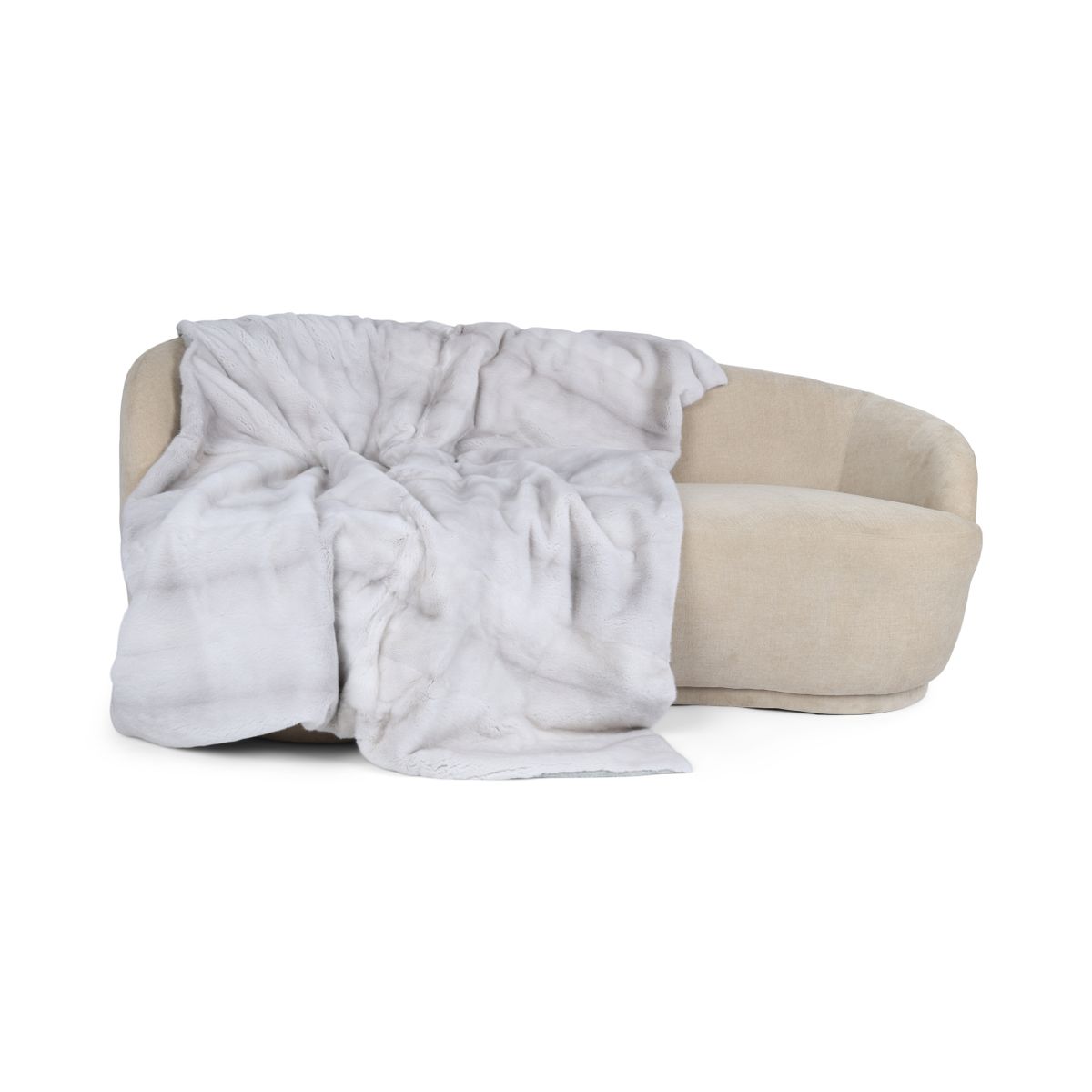 Minkplaid | Bagside af kashmir | Pearl Cross | 180x130 cm