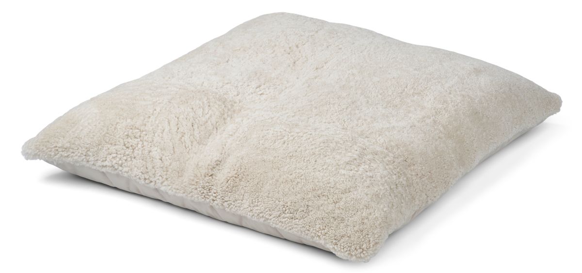 Maxi Float Pude | Korthåret | New Zealand | 90x90 cm Pearl