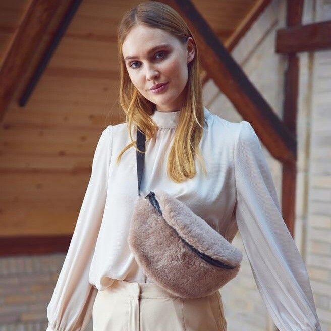 Saki Bæltetaske Beige
