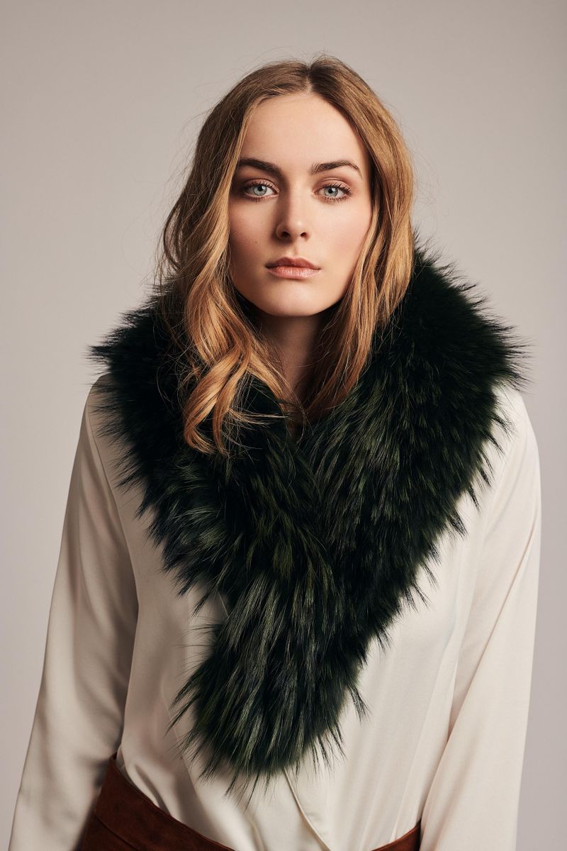 Klara Deluxe-Tørklæde Antik Grøn