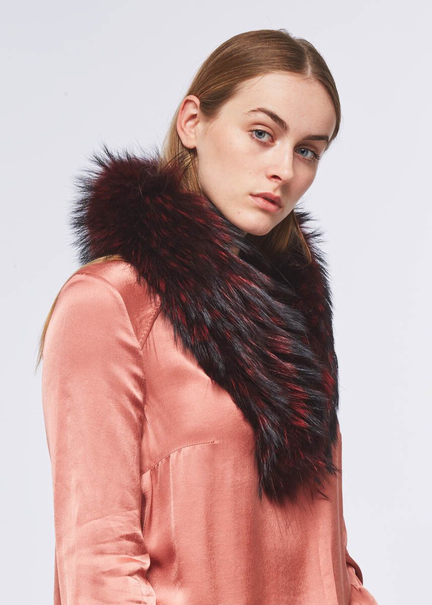 Klara Deluxe-Tørklæde Bordeaux