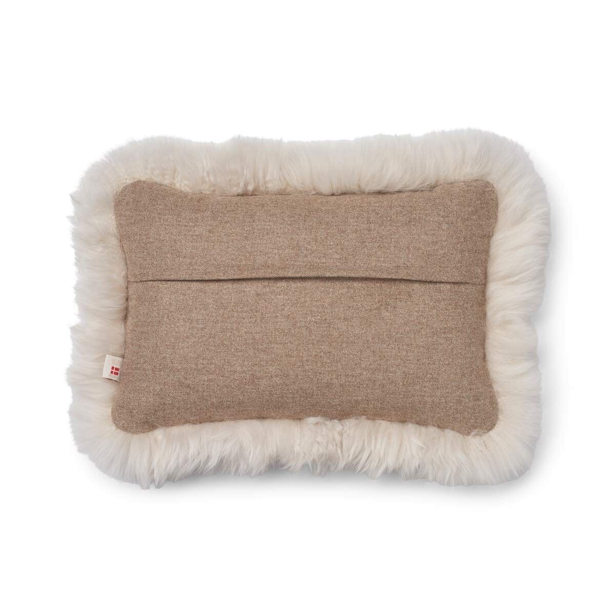 Classic Collection | Uldpude | Langhåret | Dobbeltsidet | 52x52 cm | 34x52 cm Beige/Linen