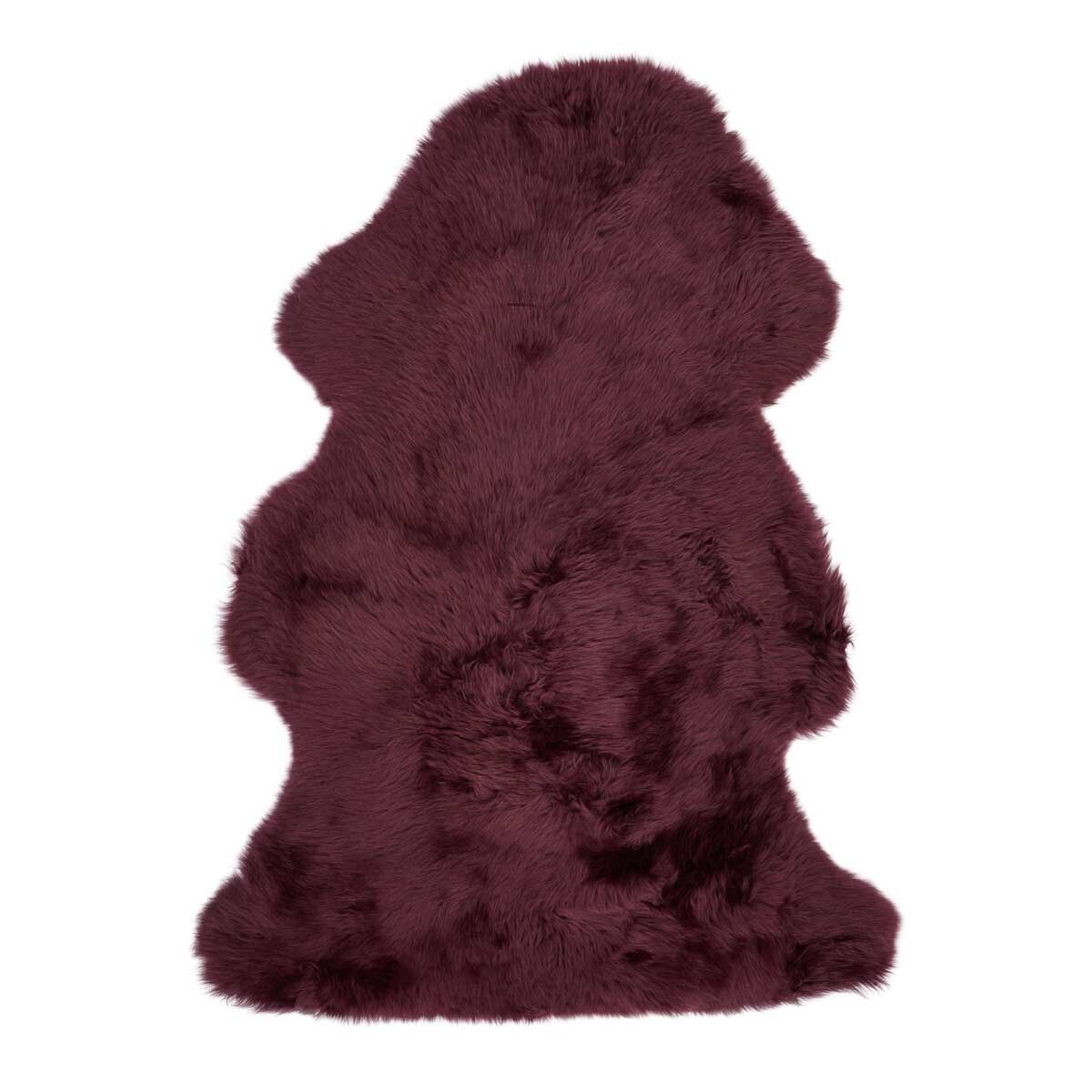 Lammeskind | Langhåret | New Zealand | 115x60 cm Aubergine