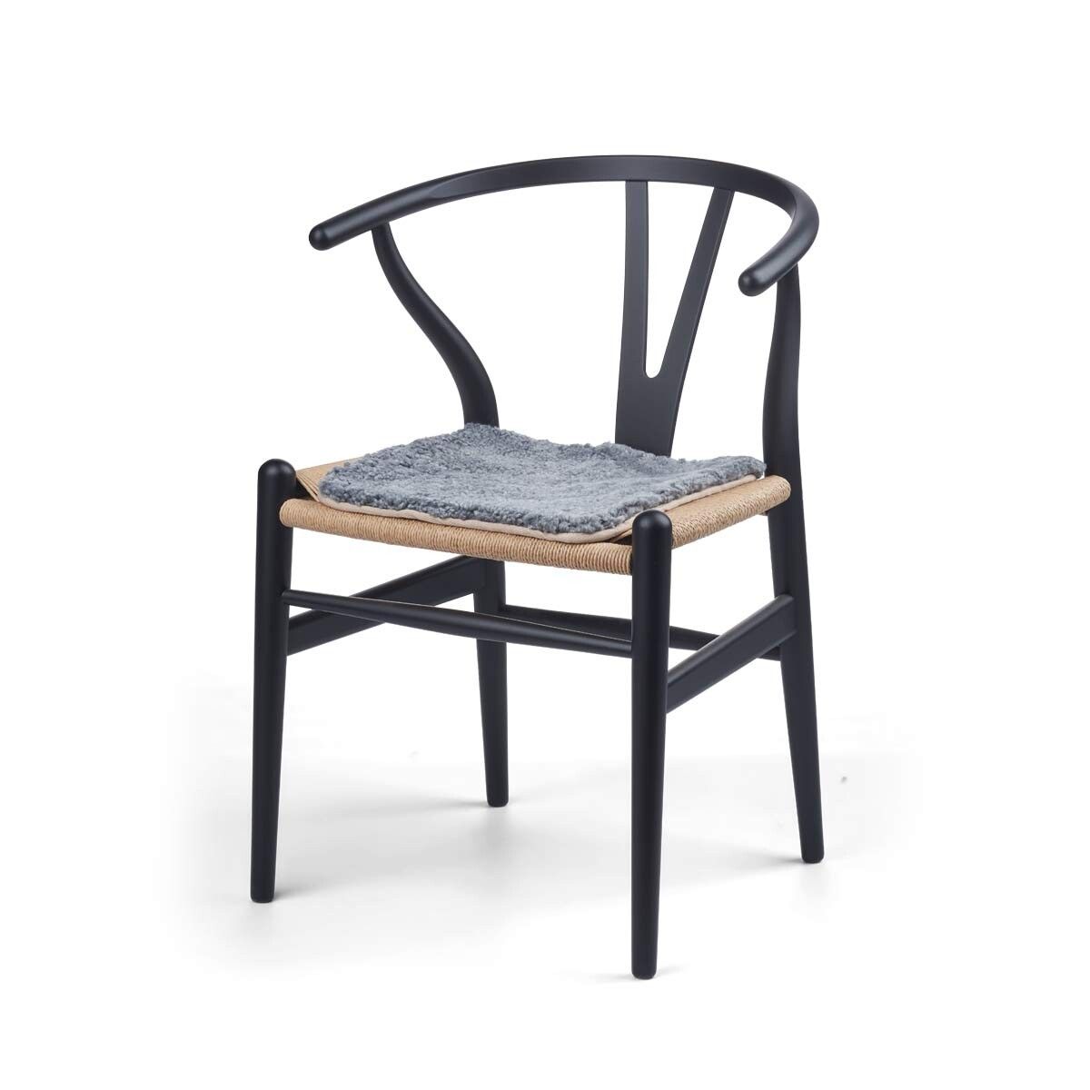 Zero Waste Sædehynde | Korthåret | New Zealand | 35x35 cm Lysegrå