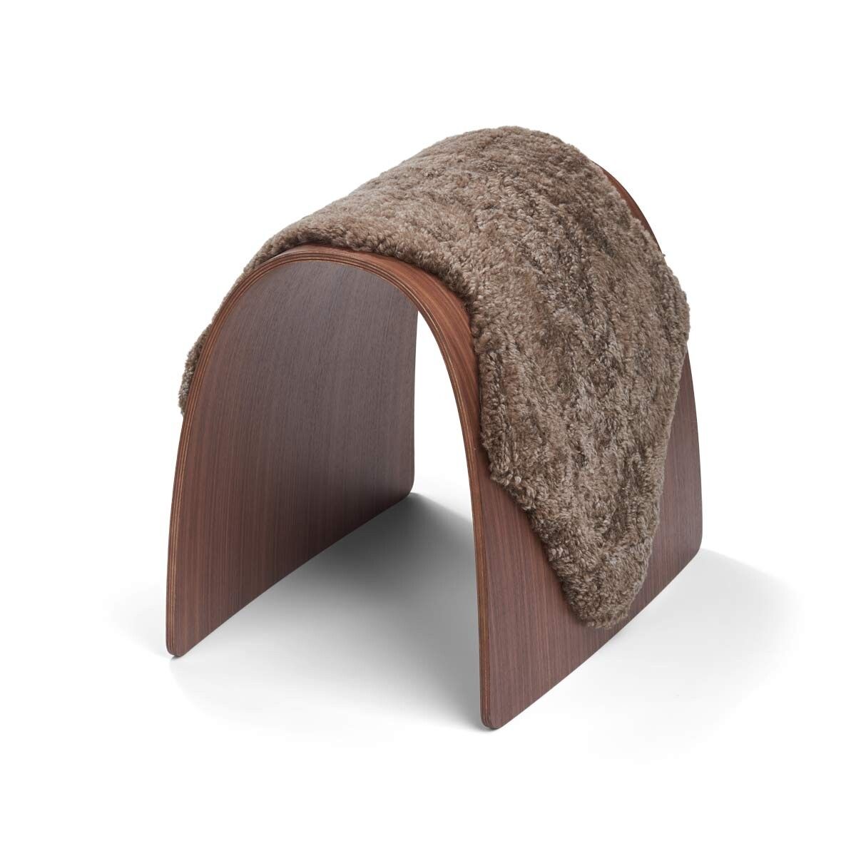 Sheep Stool cover | Korthåret | New Zealand Taupe