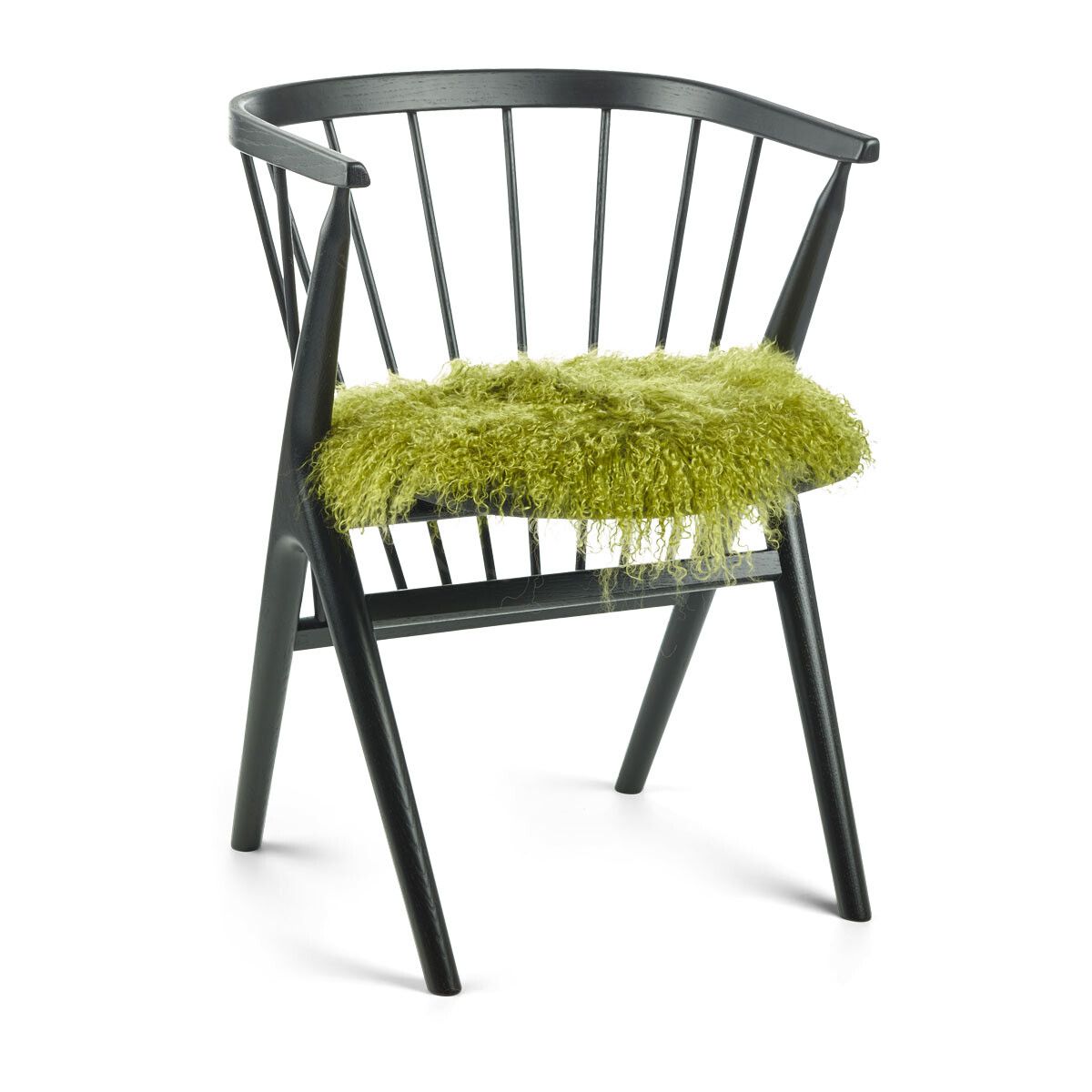 Sædehynde | Krøllet | Tibet | Ø38 cm Grøn