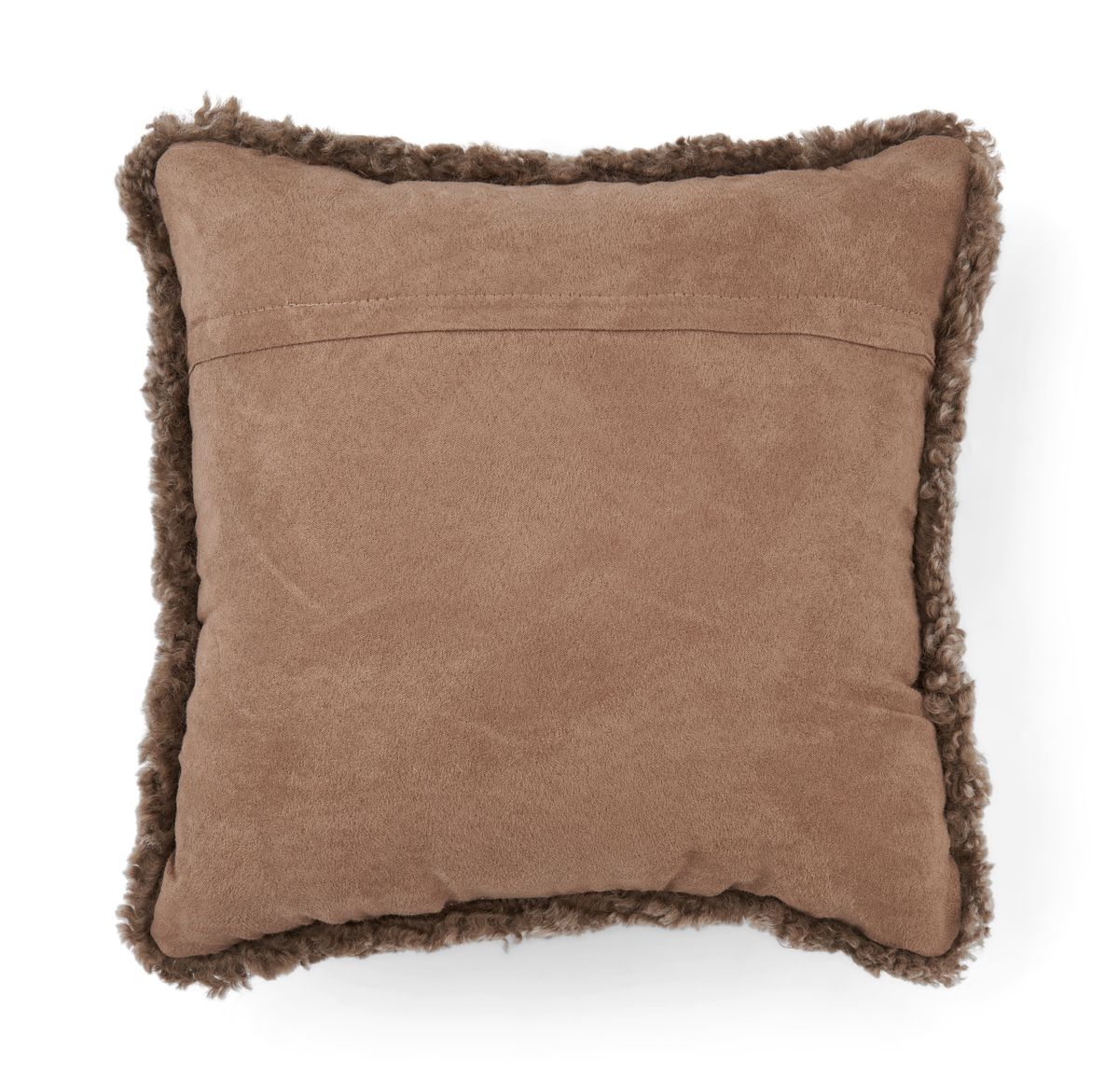 Ternet lammeskindspude | Korthåret | New Zealand Taupe/Pearl