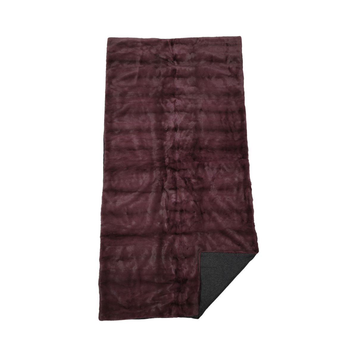 Minkplaid | Bagside af kashmir | Lilla | 100x200 cm