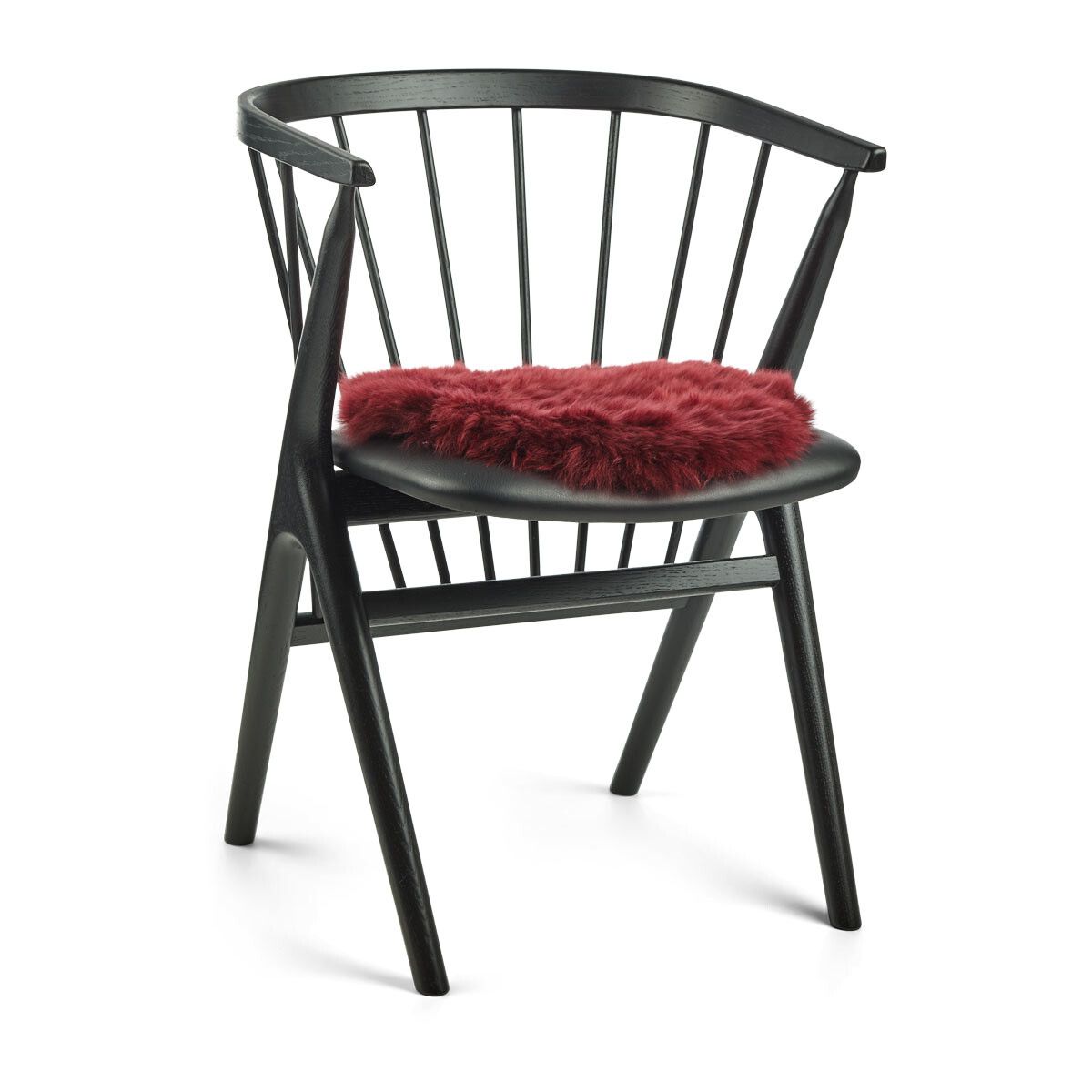 Sædehynde | Langhåret | New Zealand | Ø38 cm Bordeaux