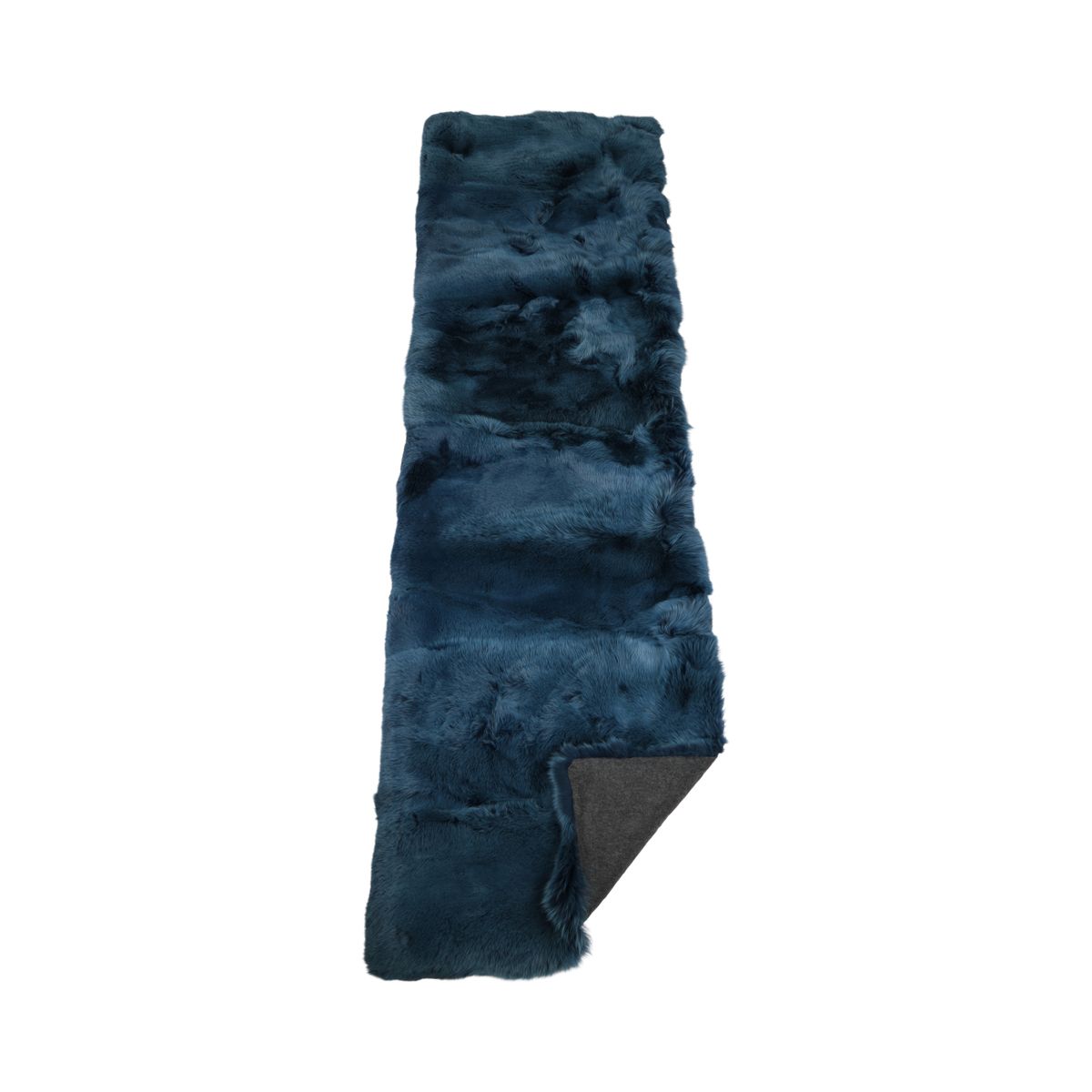 Premium ræveplaid | Bagside af kashmir | Blå Indigo | 80x260 cm