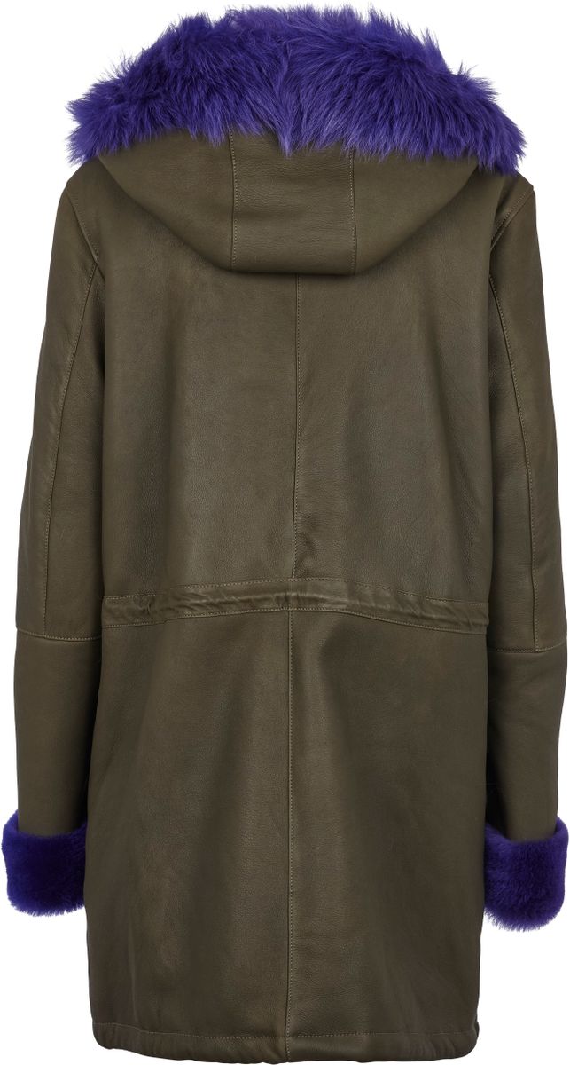 Merle jakke Grøn / Lilla