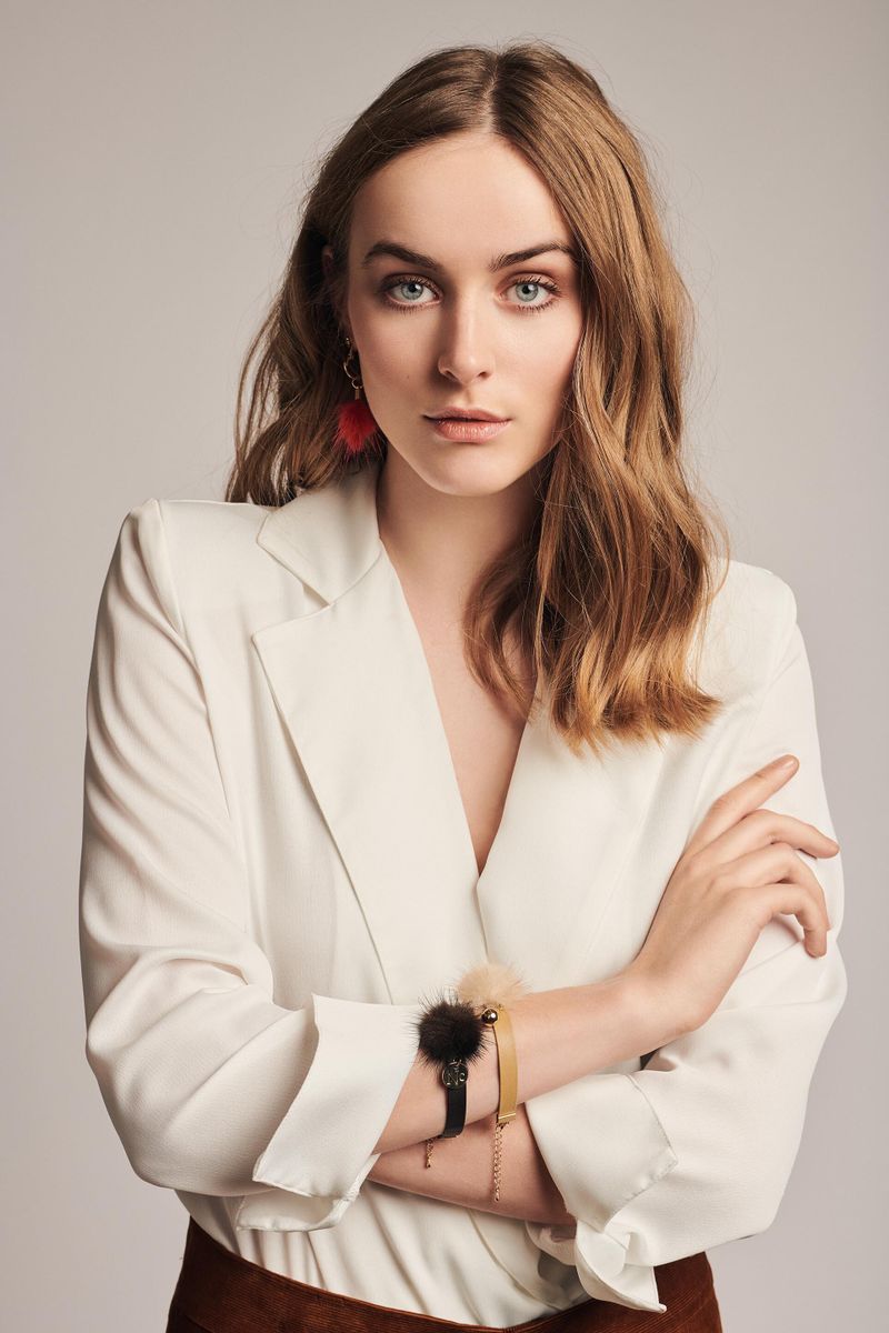 Nicki ørering Sort / Hvid