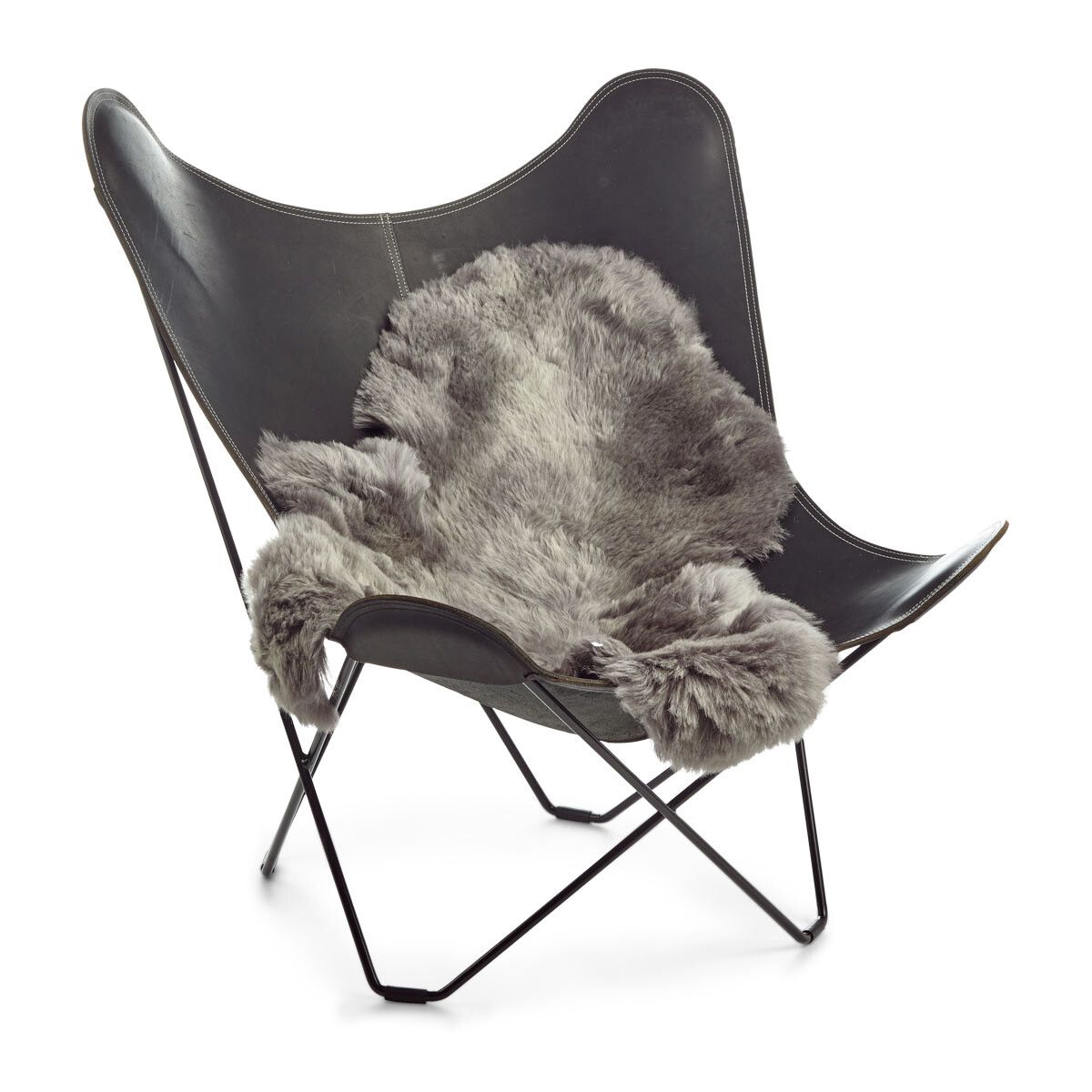 Lammeskind | Korthåret | Island | 90-100x60 cm Grå