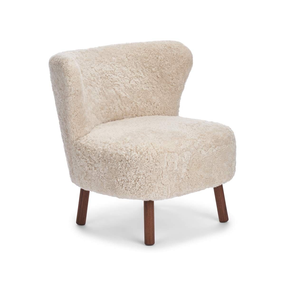 Emil Lounge Chair | Korthåret Pearl