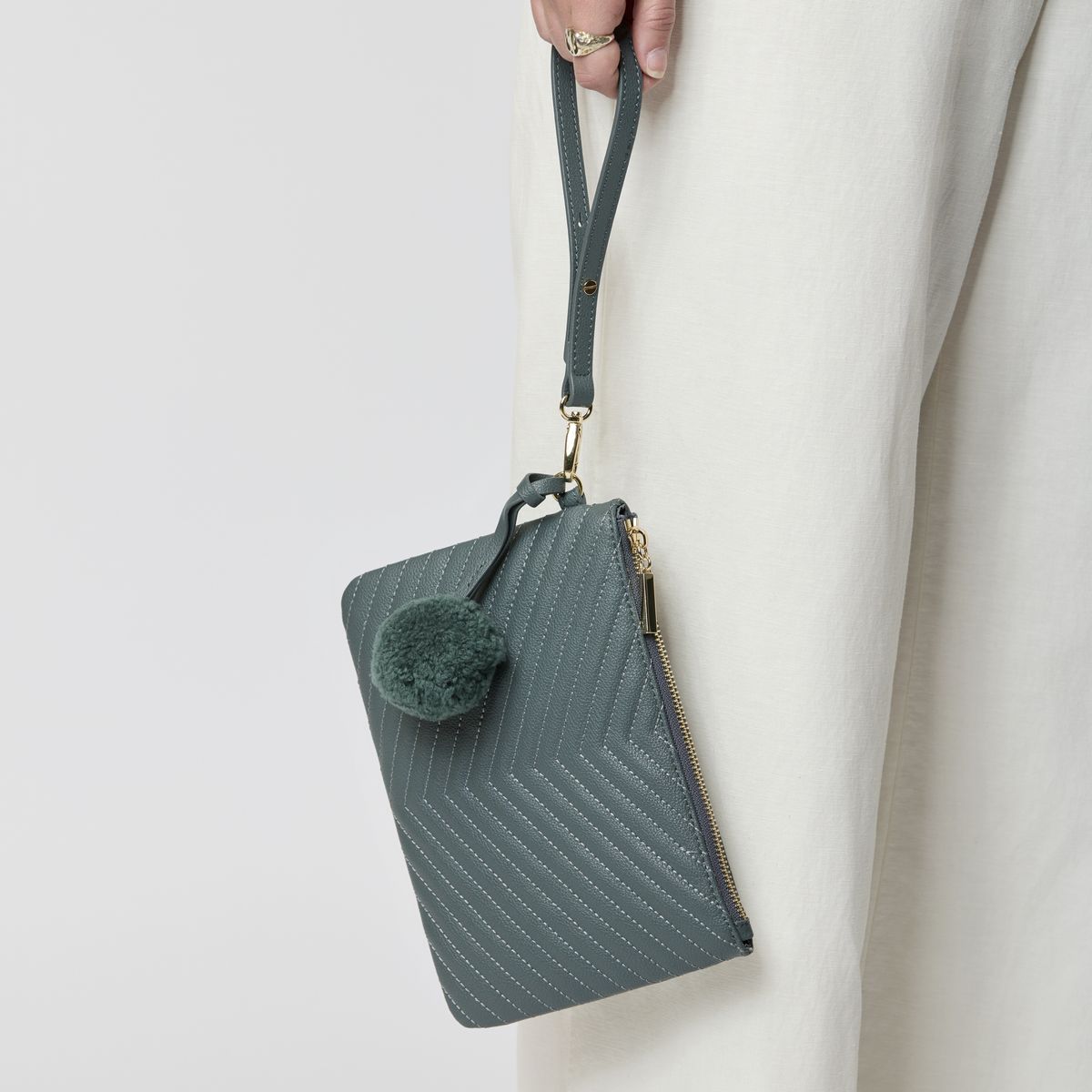 Helene Clutch Antik Grøn