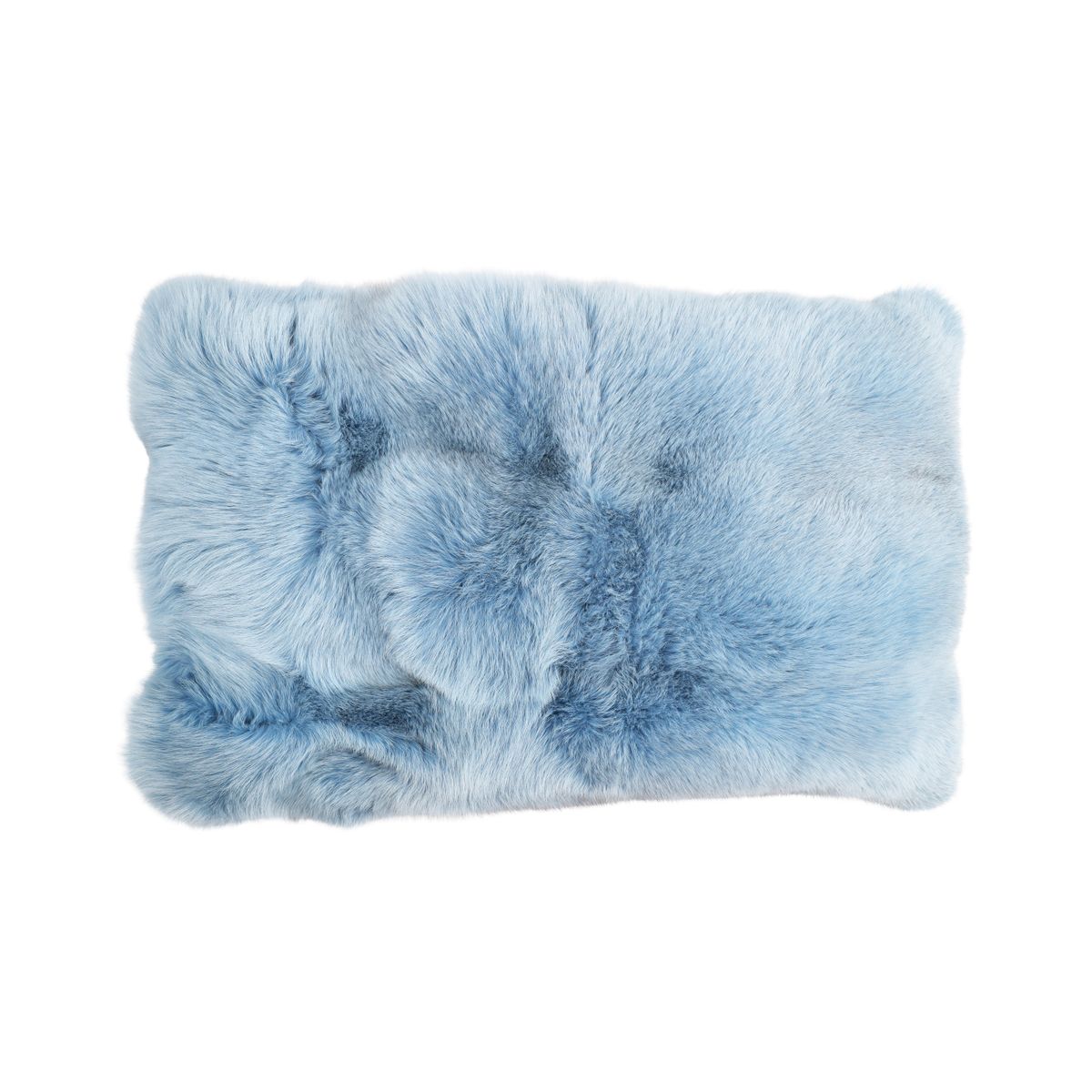 Premium Rævepude | Cashmere Bagside | Norge | Himmelblå | 48x76 cm
