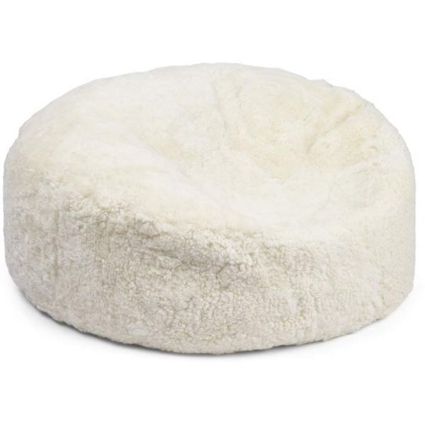 Sækkestol | Korthåret | New Zealand | D75xH28 cm Hvid