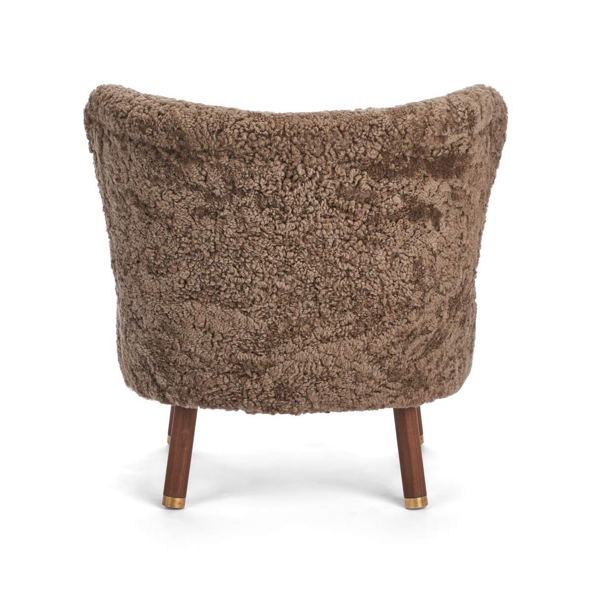 Emil Lounge Chair | Korthåret Lysebrun