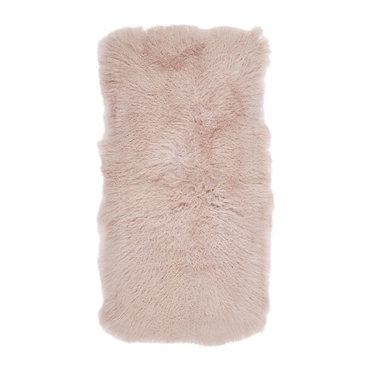 Lammeskindsplaid | Krøllet | Tibet | 60x120 cm Dove