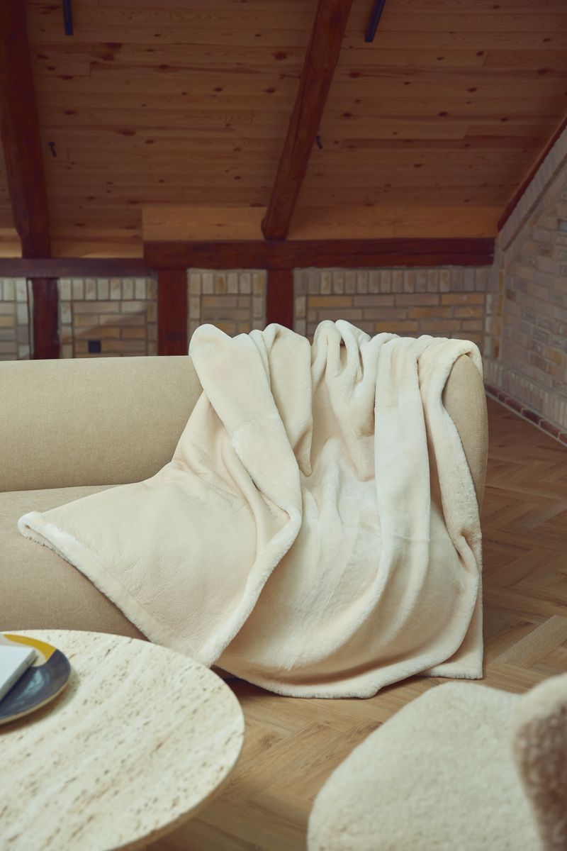 Angelina plaid | Double Face | New Zealand Beige