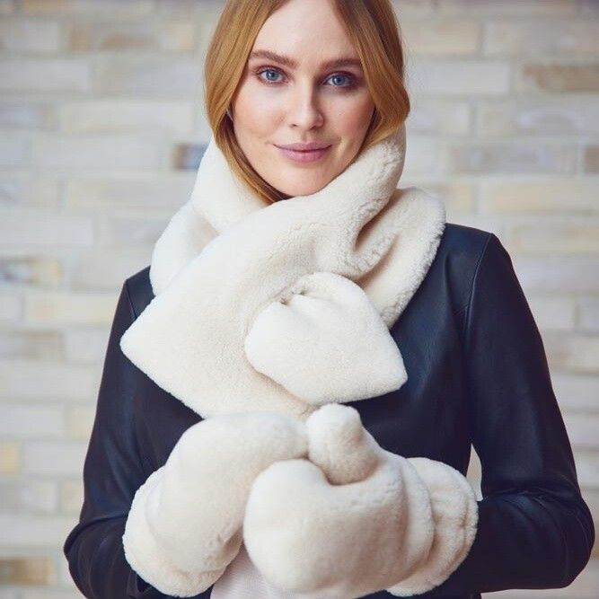 Monta Tørklæde Beige