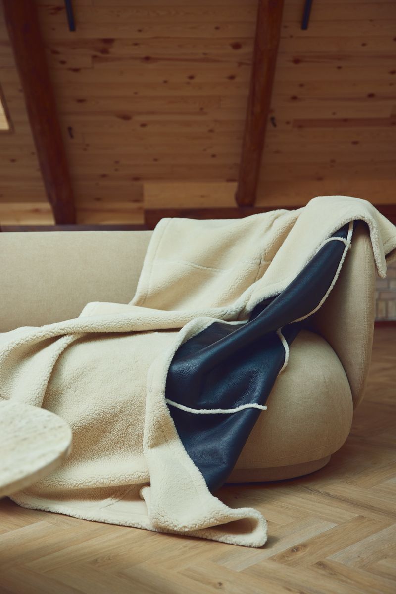 Addison plaid | Double Face | New Zealand Sort/Hvid