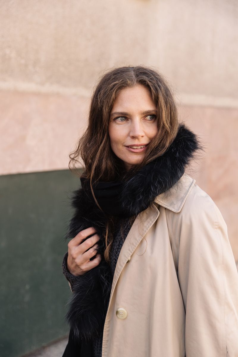 Klara Tørklæde Sort