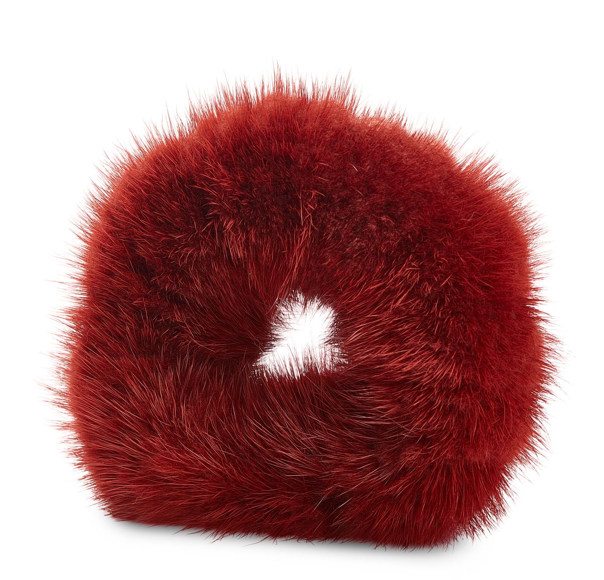 Mink hårbånd Mørk Orange